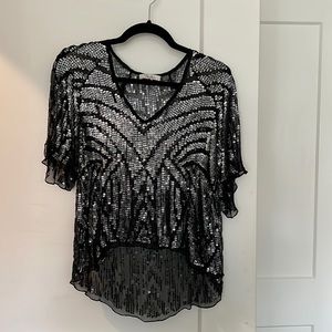 PARKER handmade beaded high low top